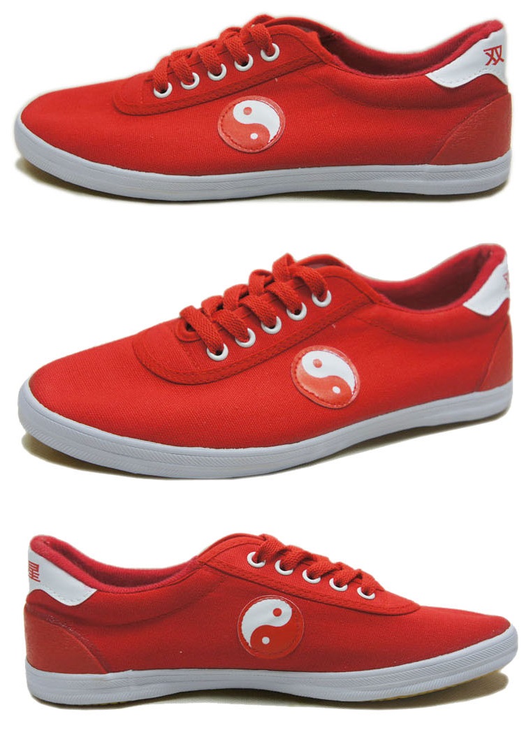 Tai Chi Shoes Red Tai Chi Pattern